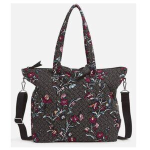 Vera Bradley Slouchy Tote Bag Perennials Noir Dot NWT